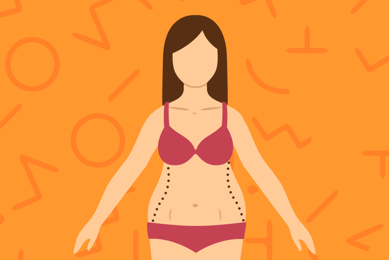 Click here to see how Sharon trimmed her belly