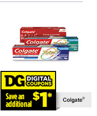 Save $1* on Colgate®