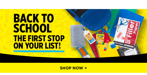 BACK TO SCHOOL, the first stop on your list! SHOP NOW