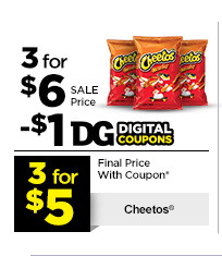 3 for $5 Cheetos®