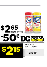 $2.15* Lysol®