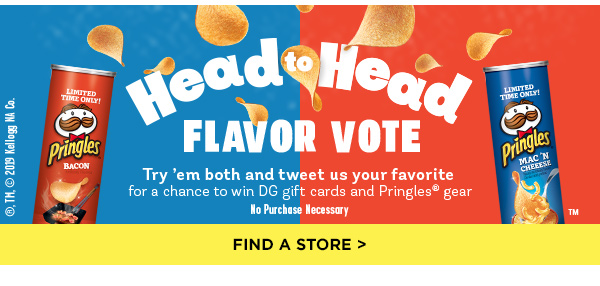 Head to Head Flavor Vote Pringles | FIND A STORE