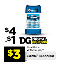 $3 Gillette® Deodorant