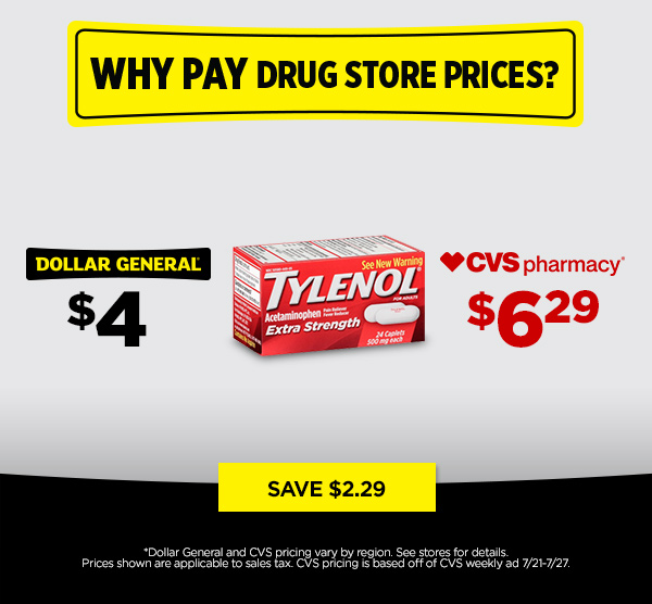 Why pay drug store pices? SAVE $2.29!