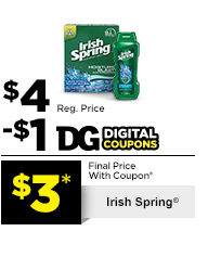 $3* Irish Spring®