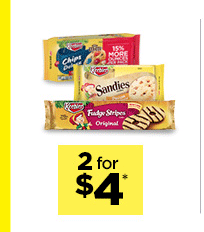 2 for $4* Cookies