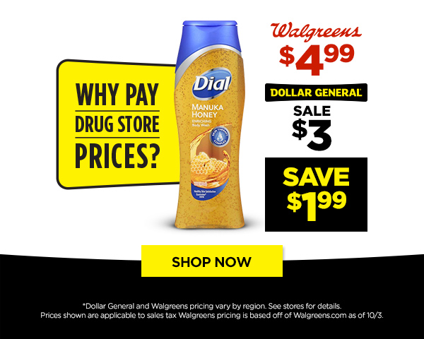 Why Pay Drug Store Prices? Save $1.99 SHOP NOW