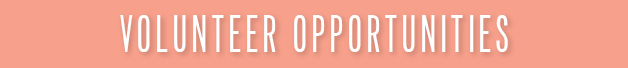 VOLUNTEER OPPORTUNITIES