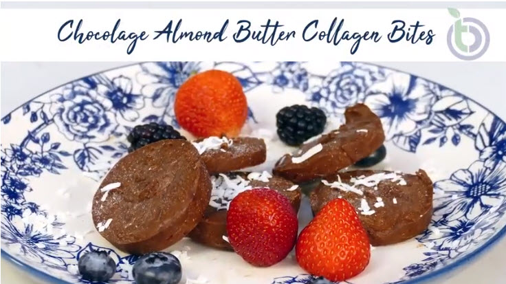 Chocolate Almond Butter Collagen Bites