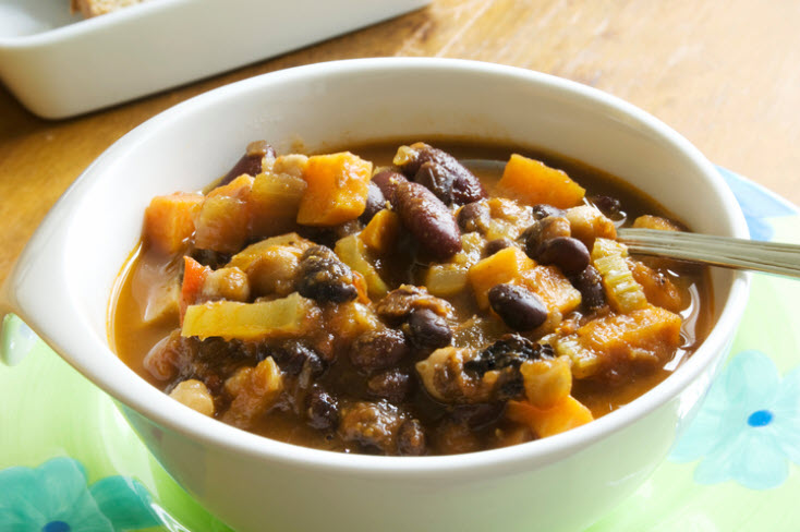 Slow Cooker Sweet Potato Chicken Chili